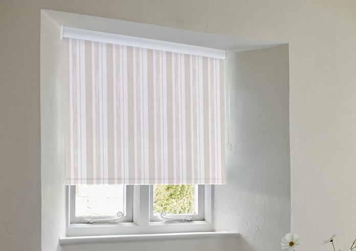 Shabby Chic by Rachel Ashwell Watercolour Stripe (Blackout), Natural - Twist&Fit Roller Blind - Image 5